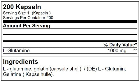 GN Glutamine Tera Caps 200 Kapseln