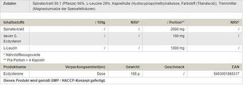 Peak Ecdysterone 120 Kaps.