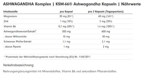 ProFuel Ashwagandha Komplex KSM-66 120 Kapseln