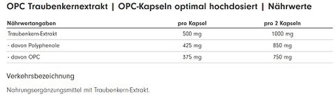 ProFuel OPC Traubenkernextrakt 240 Kapseln