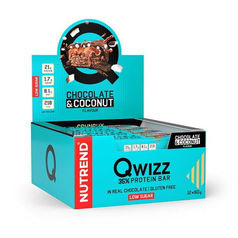 Nutrend QWIZZ Crunchy Protein Bar 12x60g