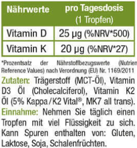 Sinob Vitamin D3  K2 Tropfen 10ml