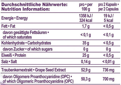 IronMaxx OPC Grape Seed Extract - 130 Kaps.