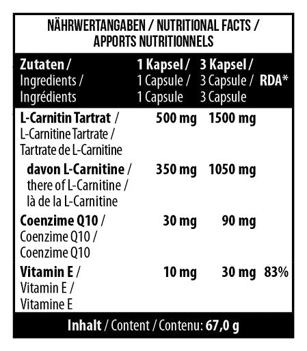 MST - L-Carnitine  Q10 (90 caps)