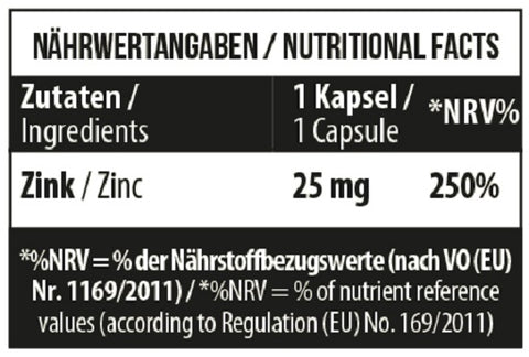 MST - Zinc Citrate 25mg 100 Kapseln