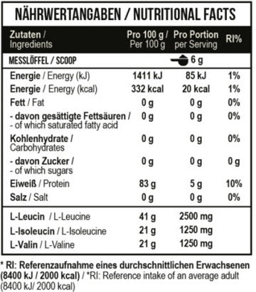 MST - BCAA Zero 330g / 55 Serv.