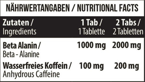 MST - Beta Alanine  Caffeine 90 Tabl.