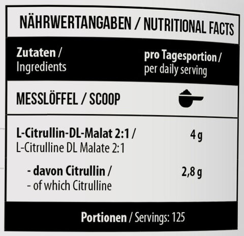 MST - Citrulline 2:1 -  500g neutral