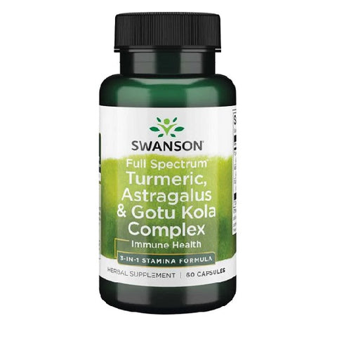 Swanson Tumeric / Astragalus / Gotu Kola - 60 Kapseln