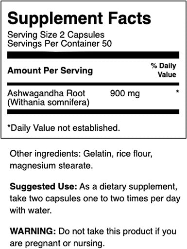 Swanson Ashwagandha 450mg - 100 Kapseln