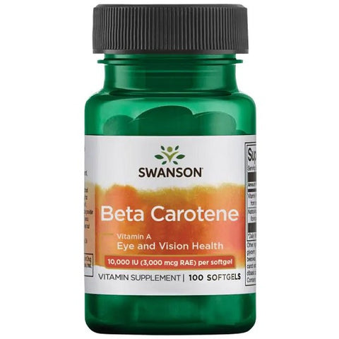 Swanson Beta Carotene 10.000 IU 100 Softgelkaps