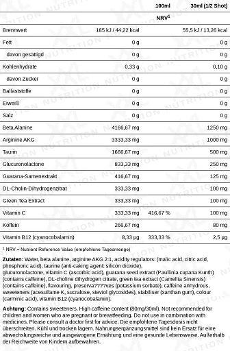 XXL Nutrition Xplode Pre-Workout Shot 12 x 60ml