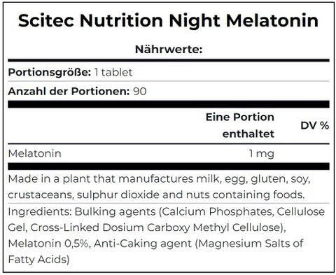 Scitec Night Melatonin (90 Tabl.)