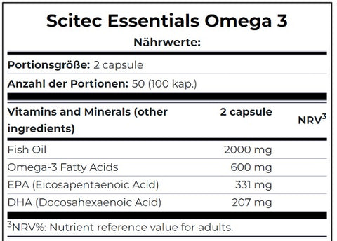 Scitec Omega 3 100 Kapseln