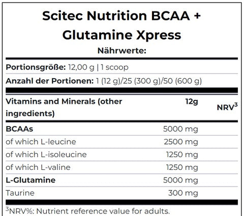 Scitec BCAA Glutamine Xpress 600g