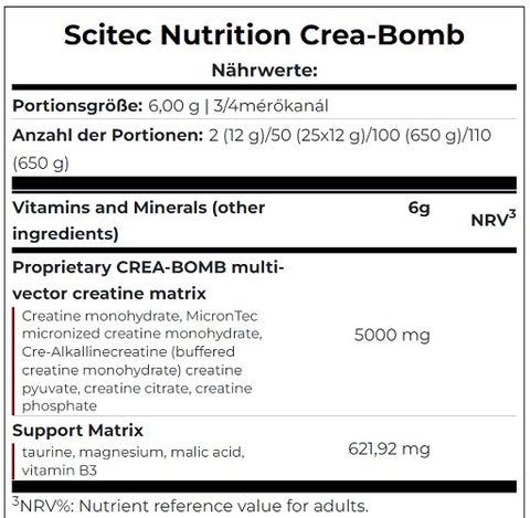 Scitec Crea-Bomb 660g