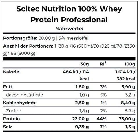 Scitec 100% Whey Protein Professional 1000g