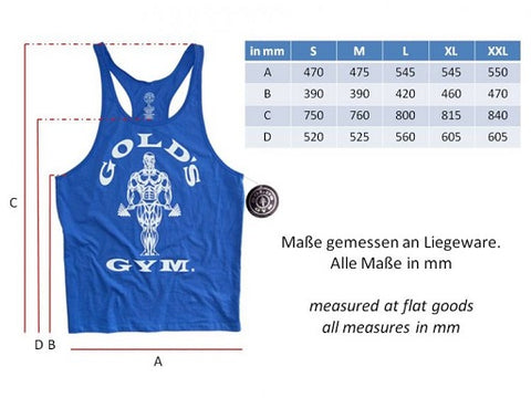 Golds Gym GGVST003 Stringer Joe Premium - Royal