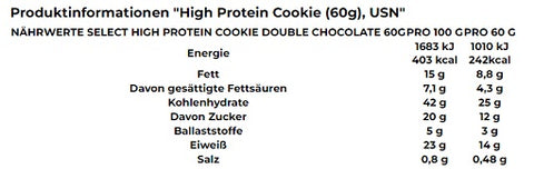 USN Select Protein Cookie 12x60g