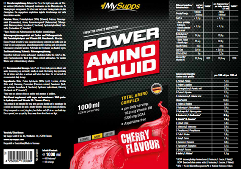 MySupps Power Amino Liquid 1000ml